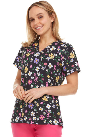 Medichic Print Scrub Top | MC4512-62