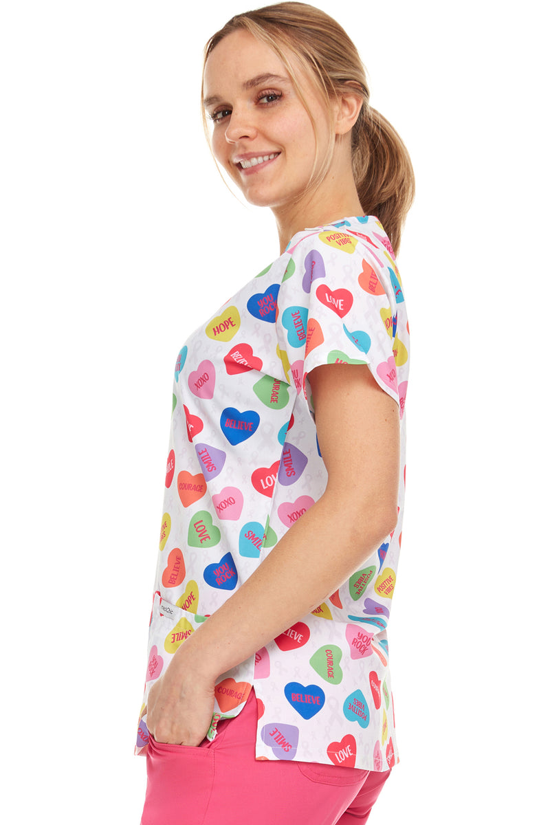 Medichic Printed Scrubs Top | MC4512-60