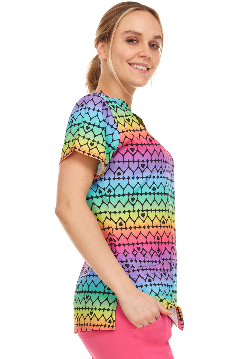 Medichic Printed Scrubs Top | MC4512-50